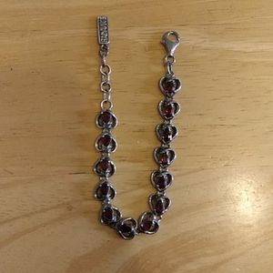 Silver Garner Heart Bracelet